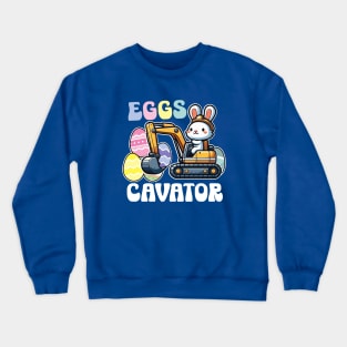 Eggscavator Easter Bunny Crewneck Sweatshirt